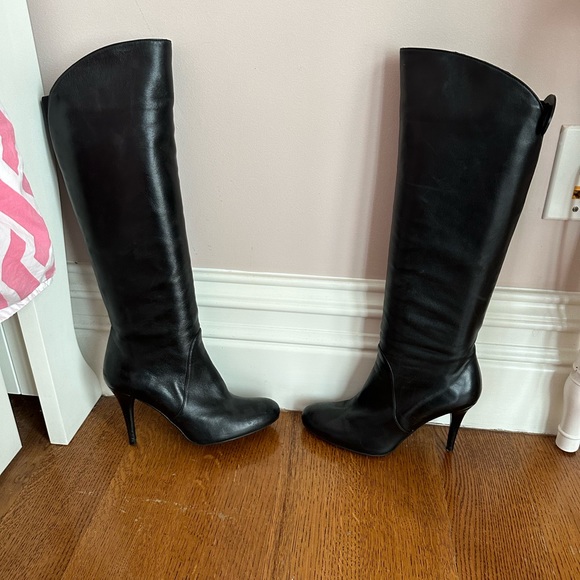Stuart Weitzman side zipper high heel boots - Picture 4 of 16